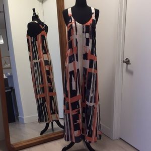 Waverly Grey Silky Maxi Dress